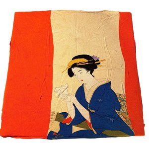 Vintage Oriental Textile Print